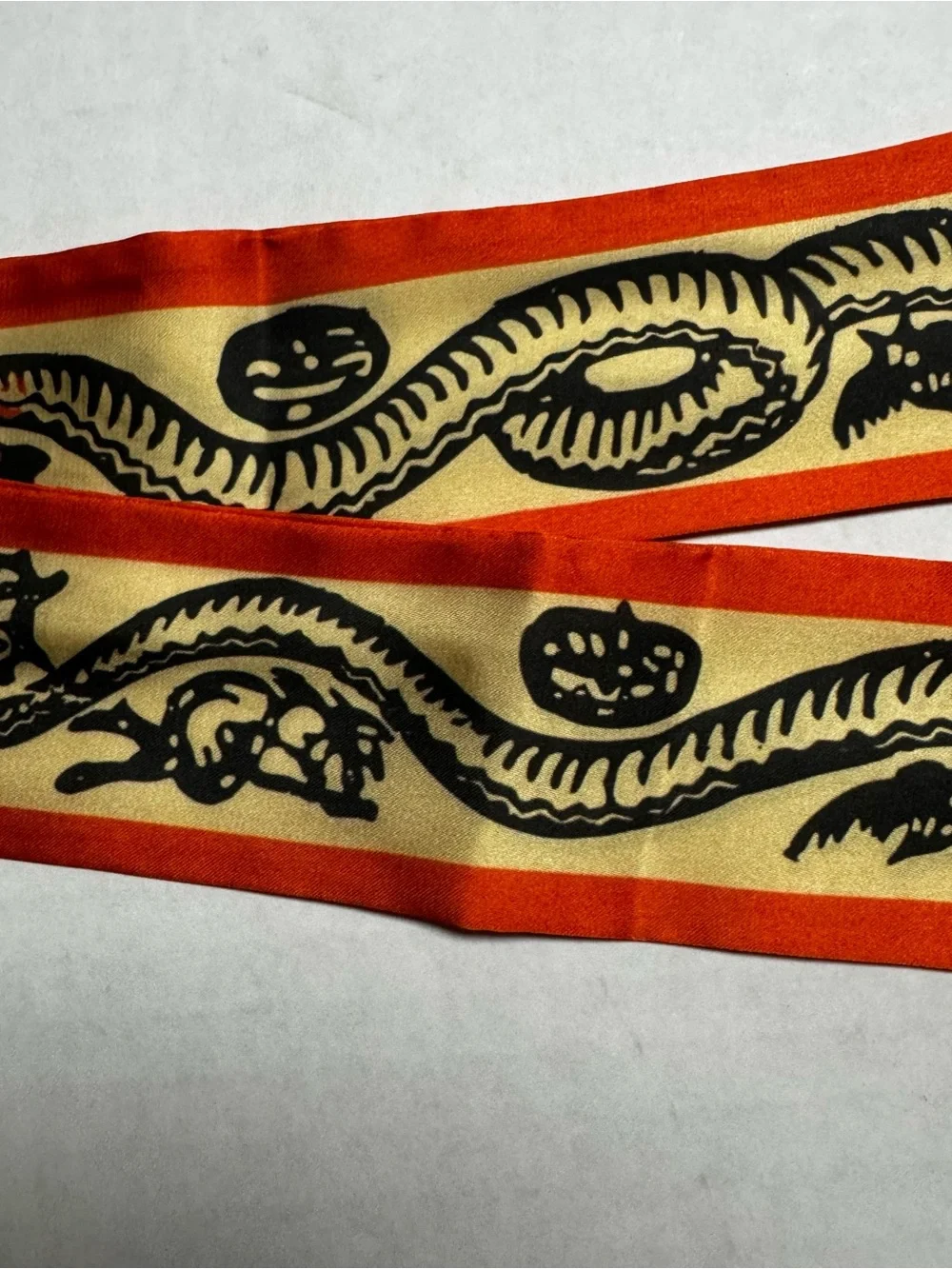 Heading Spooky Skinny Scarf Neck Scarf, Hair Tie, Wrist Wrap, or Bag Accent